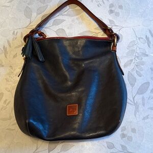 Dooney & Bourke Navy Leather Hobo Bag